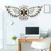Flight Nurse Wall Decal - Vinyl Art Decor for Room, Office or Man Cave Decoration
