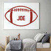 Football Personalized Wall Decal for Boys Bedroom Decor, Playroom or Game Room Decoration