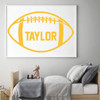 Football Personalized Wall Decal for Boys Bedroom Decor, Playroom or Game Room Decoration