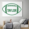 Football Personalized Wall Decal for Boys Bedroom Decor, Playroom or Game Room Decoration