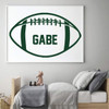 Football Personalized Wall Decal for Boys Bedroom Decor, Playroom or Game Room Decoration