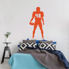 Football Player Wall Decal - Vinyl Art Sticker for Boy's Bedroom Decor, Playroom or Game Room Decoration