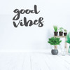 Good Vibes Wall Decal - Inspirational Vinyl Quotes For Bedroom Decor, Living Room, Dorm or Home Decoration