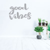 Good Vibes Wall Decal - Inspirational Vinyl Quotes For Bedroom Decor, Living Room, Dorm or Home Decoration