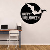 Halloween Decal - Vinyl Wall Decor, Halloween Party, Halloween Bats, Full Moon, Halloween Decals, All Hallows Eve, Happy Halloween
