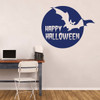 Halloween Decal - Vinyl Wall Decor, Halloween Party, Halloween Bats, Full Moon, Halloween Decals, All Hallows Eve, Happy Halloween