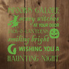 Halloween Decor - Halloween Poem Vinyl Wall Decal - Witches, Jack-O-Lanterns, Trick or Treat - Fun Halloween Decorations for the Home, Office, or Classroom