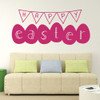 Happy Easter Banner, Vinyl Wall Art, Easter Wall Decals for Preschools, Libraries, Church Nurseries, and Home Decor