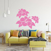 Hibiscus Flower Decals - Vinyl Wall or Window Designs - Available in Large Sizes & Black, White, Pink 25 Bright Colors