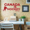 Hockey Stick Wall Decal - Canada Is Hockey - Mike Weir - Vinyl Decor For Bedroom, Playroom Or Game Room - Sports Decorations