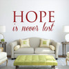 Hope Decal Vinyl Wall Decor - Motivational Lettering Decoration for Home, Office, Bedroom, Living Room