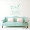 Inspirational Vinyl Quotes - Nest, Noun - Welcoming Wall Decor for Bedroom, Living Room, Dorm or Home Decoration