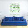 Inspirational You Can Count On Me Love Laughter Forever Tears Joy Sorrow Family Hugs Cuddles Kisses Together Always Motivational Vinyl Wall Decal For the Home, Office, or Classroom