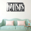 Kansas Wall Decal - State Silhouette Vinyl Art for Home Decor, Living Room or Family Room Decoration