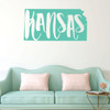 Kansas Wall Decal - State Silhouette Vinyl Art for Home Decor, Living Room or Family Room Decoration