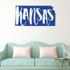 Kansas Wall Decal - State Silhouette Vinyl Art for Home Decor, Living Room or Family Room Decoration