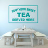 Kitchen Wall Sign - Southern Sweet Tea Served Here - Farmhouse Style Kitchen Decoration and Wall Decor