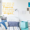 LDS Wall Decal Henry B Eyring - You Hold In Your Hands The Happiness - Vinyl Decoration For Home or Church Decor