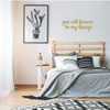 Love Decal - You Will Forever Be My Always - Vinyl Wall Decor for Bedroom, Home, Living Room or Family Room Decoration