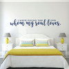 Love Wall Decal - I Have Found The One - Vinyl Bedroom Decor, Home, Living Room or Family Room Decoration
