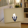 Macbook Sticker Decals Apple Head Man In A Tuxedo Suit, Vinyl Design for Laptop Computer