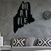 Maine Wall Decal - State Silhouette Vinyl Art for Home Decor, Living Room or Family Room Decoration