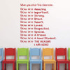 Motivational Classroom Decorations - Vinyl Wall Decal Stickers or Sign for Teachers and Schools