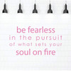 Motivational Quote Wall Decal - Be Fearless - Inspirational, Courage Themed Vinyl Quote for Bedroom, Living Room, Dorm or Home Decoration