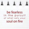 Motivational Quote Wall Decal - Be Fearless - Inspirational, Courage Themed Vinyl Quote for Bedroom, Living Room, Dorm or Home Decoration