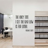 Motivational Wall Decal - The Only Time I Set The Bar Low Is for Limbo - Inspirational Vinyl Quotes for Office, Home, Bedroom or Living Room Decor
