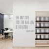 Motivational Wall Decal - The Only Time I Set The Bar Low Is for Limbo - Inspirational Vinyl Quotes for Office, Home, Bedroom or Living Room Decor