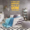 Nelson Mandela Quote Wall Decal - It Always Seems Impossible - Inspirational Vinyl Decorations for Home, Bedroom or Living Room Decor