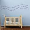 Nursery Wall Decal - Felt With the Heart- The Little Prince Vinyl Wall Decor for Baby's Room, Bedroom or Play Room.