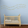 Nursery Wall Decal - Felt With the Heart- The Little Prince Vinyl Wall Decor for Baby's Room, Bedroom or Play Room.