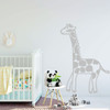 Nursery Wall Decal - Giraffe Decoration - Vinyl Decor For Children's Bedroom or Playroom