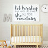 Nursery Wall Decal - Let Her Sleep - Vinyl Decor for Children's Bedroom or Playroom Decoration