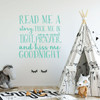 Nursery Wall Decal - Read Me A Story, Tuck Me In - Vinyl Decor For Children's Bedroom or Playroom
