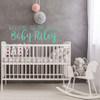 Nursery Wall Decal - Welcome To The World Baby - Personalized Vinyl Decor for Children's Bedroom or Playroom Decoration