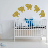 Nursery Wall Decal Decoration - Counting Sheep - Vinyl Decor for Children's Bedroom or Playroom
