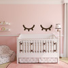 Nursery Wall Decals - Sleeping Baby Eyes - Close Eyelids Vinyl Sticker - Baby's Room Decor