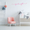 Nursery Wall Decor - Goodnight - Vinyl Sticker Decoration for Baby's Bedroom, Playroom or Home Decor