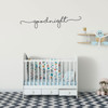 Nursery Wall Decor - Goodnight - Vinyl Sticker Decoration for Baby's Bedroom, Playroom or Home Decor