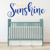 Nursery Wall Decor - You Are My Sunshine - Vinyl Decal For Children's Bedroom, Playroom or Study Room