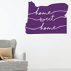 Oregon Wall Decal - Home Sweet Home - State Silhouette Vinyl Art for Home Decor, Living Room or Family Room Decoration