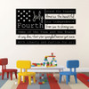 Patriotic Decals - USA Wall Decal - Fourth of July American Flag Wall Art With Quote - Patriotic Wall Art for the Home, Office, or School