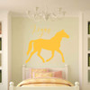 Personalized Horse Wall Decal - Vinyl Decor for Girl's Bedroom, Cabin, Ranch or Equestrian Center Decoration