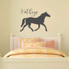 Personalized Horse Wall Decal - Vinyl Decor for Girl's Bedroom, Cabin, Ranch or Equestrian Center Decoration