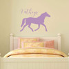Personalized Horse Wall Decal - Vinyl Decor for Girl's Bedroom, Cabin, Ranch or Equestrian Center Decoration