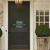 Porch Decor - Home Decoration - Personalized Name Door Address Number Sign - Removable Vinyl Art Decal