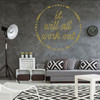 Positive Wall Decal - It Will All Work Out - Vinyl Decor for Bedroom, Home Decorating, Living Room or Office Decoration
